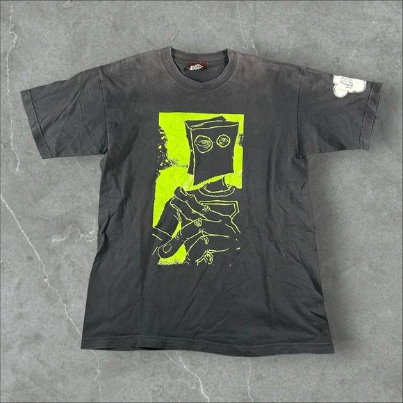 Vintage Andy Howell Shirt Men Large Black 90s Y2K Shortys Skateboard Skater Rare - Picture 1 of 7